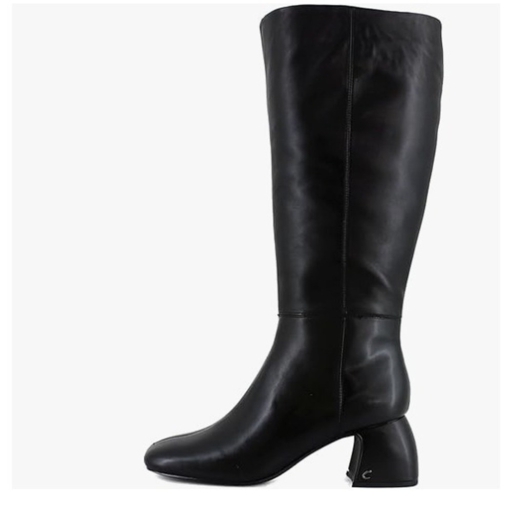 Circus by Sam Edelman Oaklyn Knee High Boots Black Square Toe Women 8 NEW - Picture 1 of 7